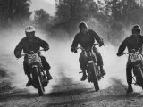Actors Steve McQueen and Bud Ekins in 500 Mile Cross Country Race Across the Mojave Desert