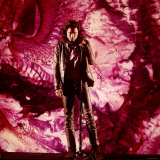Buy Rock Star Jim Morrison of The Doors Singing on Stage in Front of a Purple Psychedelic Backdrop at AllPosters.com