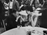 Buy Actress Sophia Loren Attending Party at Table with Petere Lorre at AllPosters.com