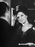 Barbra Streisand at Recording Session