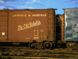Buy Railroad Box Cars, One with Logo of Louisville and Nashville Railroad and Name "The Old Reliable" at AllPosters.com