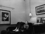 Buy British Actor Alec Guinness in Dressing Room During Break from "Under the Sycamore Tree" at AllPosters.com