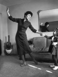 Buy Actress Anne Bancroft Dancing with Her Niece Julie at Her Home at AllPosters.com
