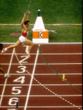 Valeri Borsov of the Soviet Union Winning the 100 Meter Finals During the Summer Olympics