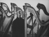 Buy Actress Marpessa Dawn Looking at Harps in Store at AllPosters.com