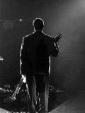 Jazz Trumpeter Louis Armstrong Waving to a Crowd of Adoring Fans as Their Applause Rolls over Him