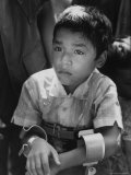 10 Year Old Paraplegic Lau Nguyen, Wounded During the Vietnam War