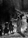 Egyptians Working in Valley of the Kings to Unearth the Tomb of Ancient Egyptian King Tutankhamen