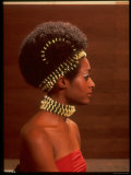 Buy Roanne Nesbitt Modeling Afro Wig and African Inspired Necklace and Headdress at AllPosters.com