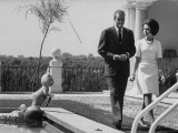 Buy Prince Juan Carlos, Walking with Wife Sophia, at Their Zarzuela Palace Residence at AllPosters.com