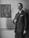 Portrait of English Novelist and Dramatist William Somerset Maugham by Photographer E. O. Hoppe