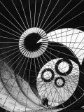 Support Struts Inside Section of a Giant Pipe Used to Divert Flow of Missouri River