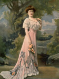 Woman modeling embroidered skirt designed by Lachartroulle