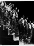 Marcel Duchamp Walking down Stairs in exposure of Famous Painting 