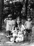 Buy Actress Mia Farrow and Her Children in Martha's Vineyard at AllPosters.com
