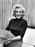 Actress Marilyn Monroe at Home Premium Photographic Print