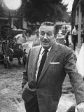 Film Producer Walt Disney at Studio Lot