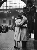Buy Soldier Embracing Girlfriend While Saying Goodbye in Pennsylvania Station Before Returning to Duty at AllPosters.com