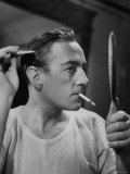 Buy Actor Alec Guinness Putting on Make Up in His Dressing Room for Play "Under the Sycamore Tree" at AllPosters.com