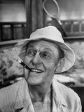 Actor Ralph Bellamy as Pres. Franklin D. Roosevelt in Scene From Play 