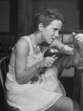 Buy Actress Julie Harris, Digging Splinter from Foot with Knife in Scene from "Member of the Wedding" at AllPosters.com