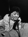 Buy Actress Anne Bancroft Using Telephone in Scene From Broadway Play "Two for the Seesaw" at AllPosters.com