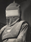 Paul Bakiel Wearing Protective Helmet and Heavy Canvas Clothing at Aluminum Co. of America Plant
