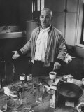 Willem de Kooning Preparing to Drink a Cup of Coffee in His East 10th St. Studio