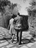 Buy Prince Juan Carlos, Walking with Hand in Hand with Wife Sophia, at Their Zarzuela Palace Residence at AllPosters.com
