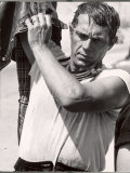 Buy Actor Steve McQueen During Motorcycle Racing Across the Mojave Desert at AllPosters.com