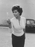Actress Sophia Loren Displaying a Wide Range of Emotions