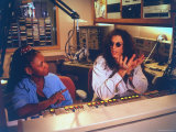 Controversial Radio Disc Jockey and Talk Show Host Howard Stern and Sidekick Robin Quivers