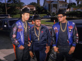 Rap Group Run DMC: Joe Simmons, Jason Mizell and Darryl McDaniels