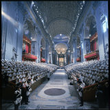 St. Peter's Basilica During the 2nd Vatican Ecumenical Council of the Roman Catholic Church