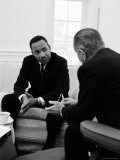 Buy Civil Right Leader Dr. Martin Luther King Speaking with President Lyndon Johnson at AllPosters.com