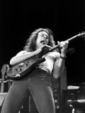Rock Guitarist Ted Nugent Performing on Stage During 23 Act Crossover Concert at the Silverdome