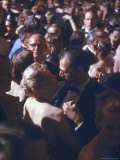 Playwright Arthur Miller Dancing with Wife, Actress Marilyn Monroe, at the April in Paris Ball