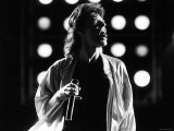 Rolling Stones Lead Singer Mick Jagger Performing at the Live Aid Concert