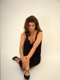 Model Cindy Crawford at Studio Photo Shoot