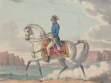 George Cruikshank's French Emperor Napoleon Bonaparte Horseback Atop Celebrated White Charger