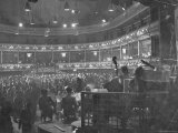 People Dancing to Music of Orchestra on Stage of Covent Garden Opera House