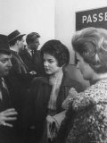 Priscilla Beaulieu, Girlfriend of Elvis Presley, at Airport to See Star at End of His Tour of Duty