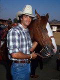 Lorenzo Lamas with Horse