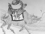 Drawing by Japanese Artist Hokusai of Chinese Philosopher Lao Tse, Founder of Taoism