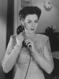 Buy Rosalind Russell Taking Important Call in Romantic Comedy Action Movie "They Met in Bombay." at AllPosters.com