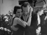 Ina Claire Hugging Cecil Beaton at the Opening of Once is Enough