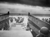 American Troops on Omaha Beach During D Day Invasion of Normandy