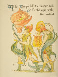 While Tulips Lift Banner Red/ or Fill the Cups with Fire Instead, Written and Drawn by Walter Crane