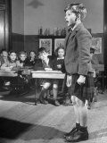 David Wilkie, Champion Reciter, Performs for Classmates by Reciting 18th Century Poetry