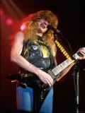 Dave Mustaine, Lead Singer of Megadeth, Performing